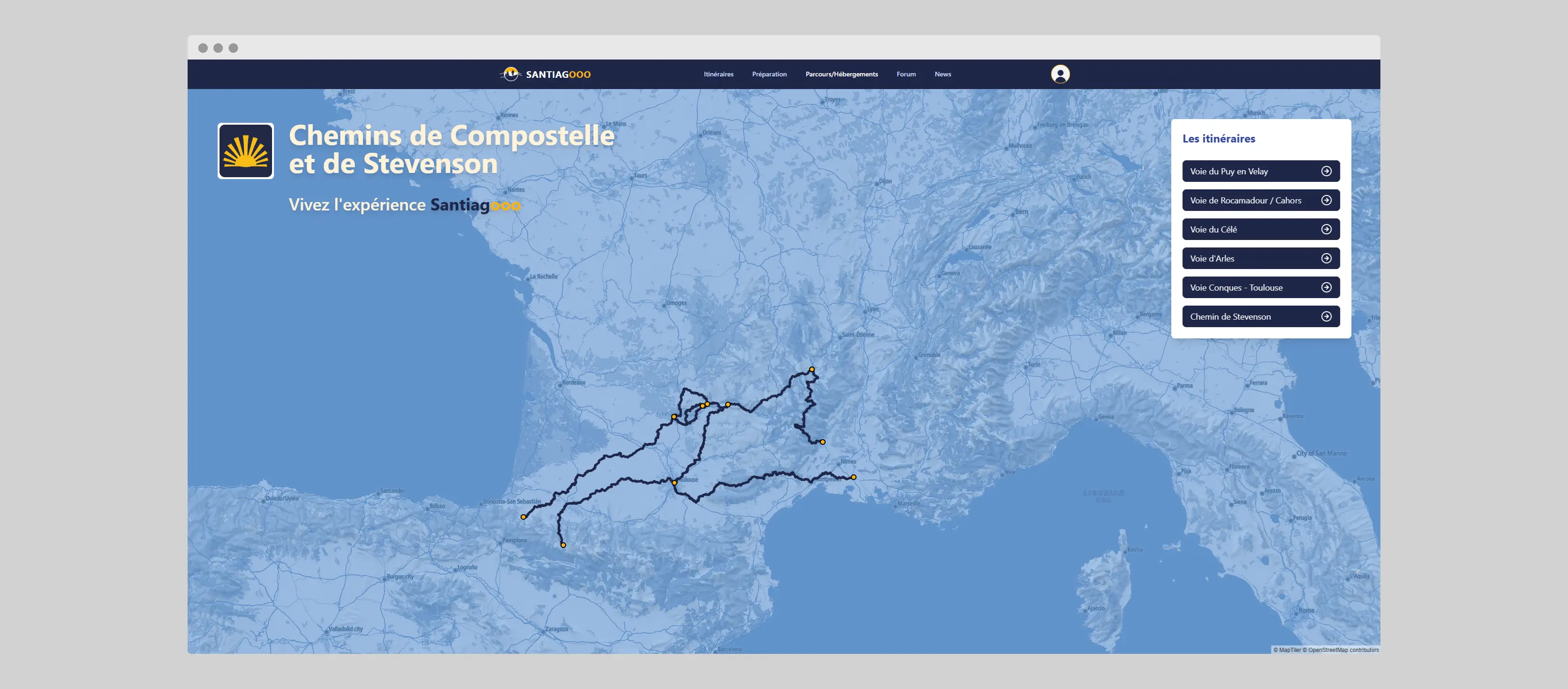 Site Santiagooo - Refonte et modernisation